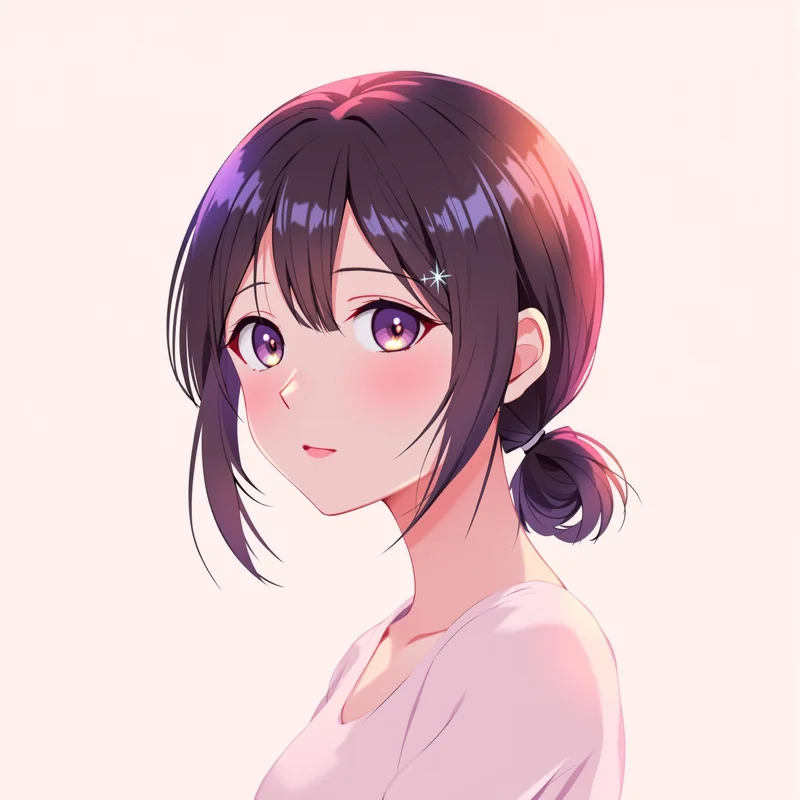 centered Momo PFP portrait with vibrant anime atmosphere for Dandadan PFP design