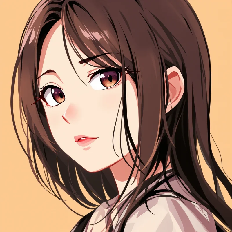 colorful Momo portrait with strong contrast lighting for strong avatar use