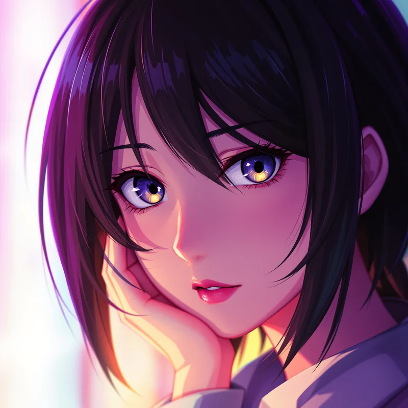 clean Momo PFP avatar with colorful gradient background for profile picture use