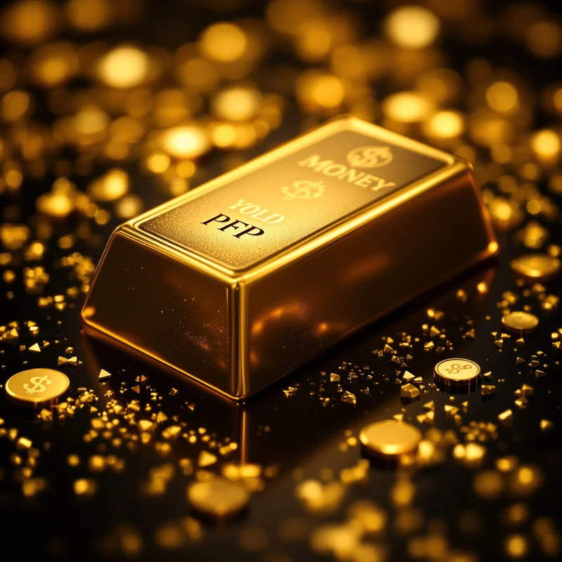 cash avatar image with luxury elements for social media avatar