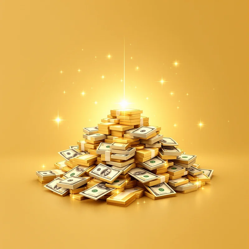 luxury portrait PFP with neon cash glow for digital identity