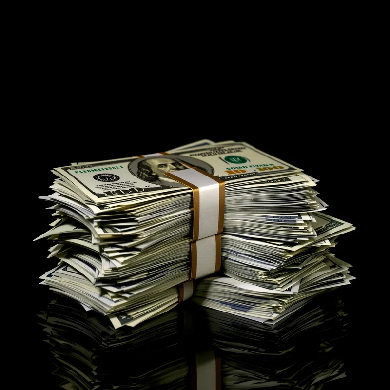 money style avatar with gold bars for profile picture use