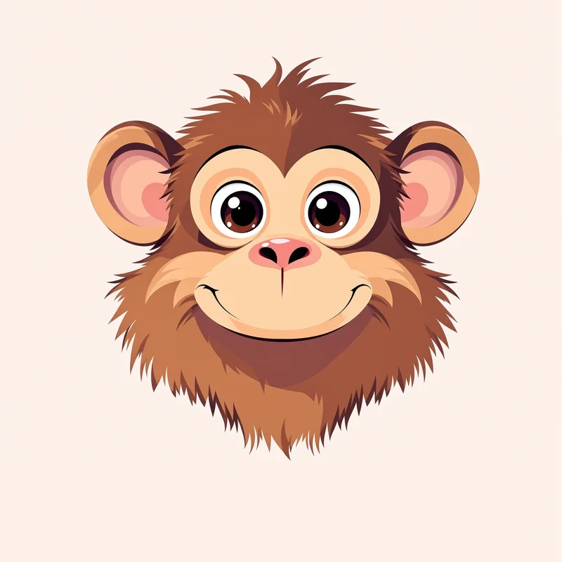 fun monkey PFP avatar with soft glow lighting for cute online identity