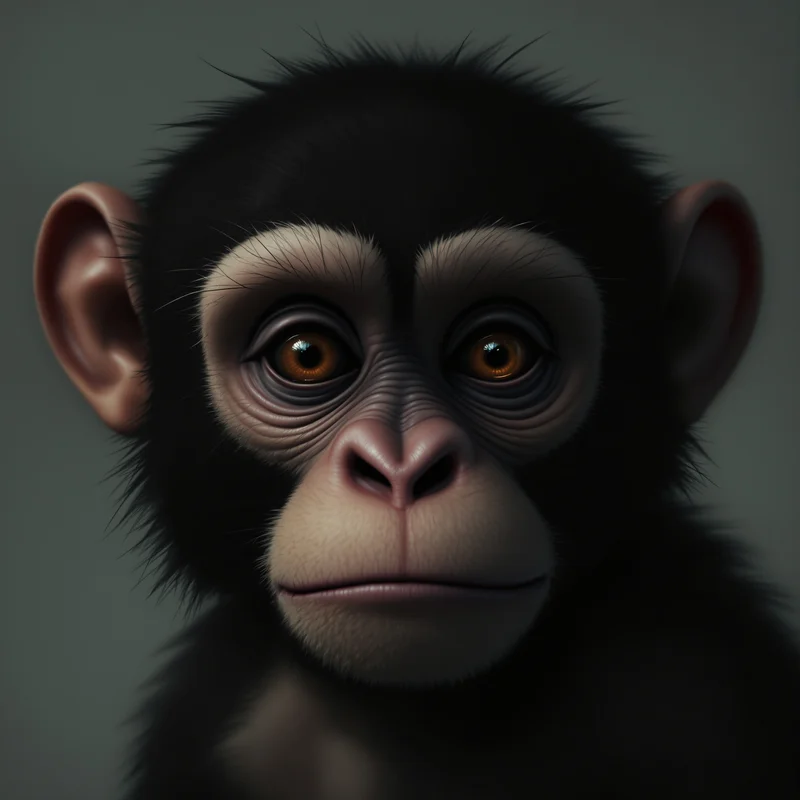 lonely monkey pfp with emotional internet sadness