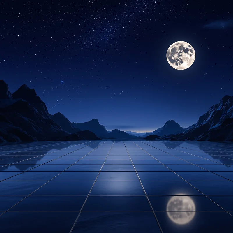 Eternal distant moon background