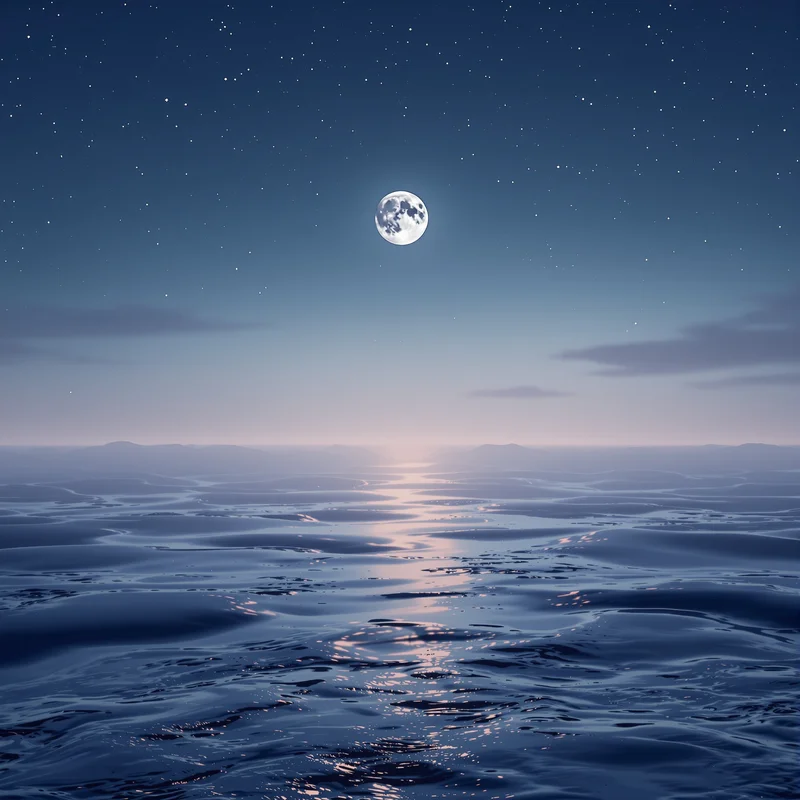 Eternal distant moon background
