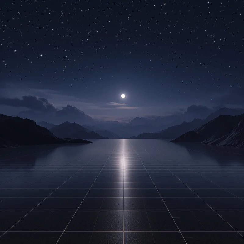 Eternal distant moon background