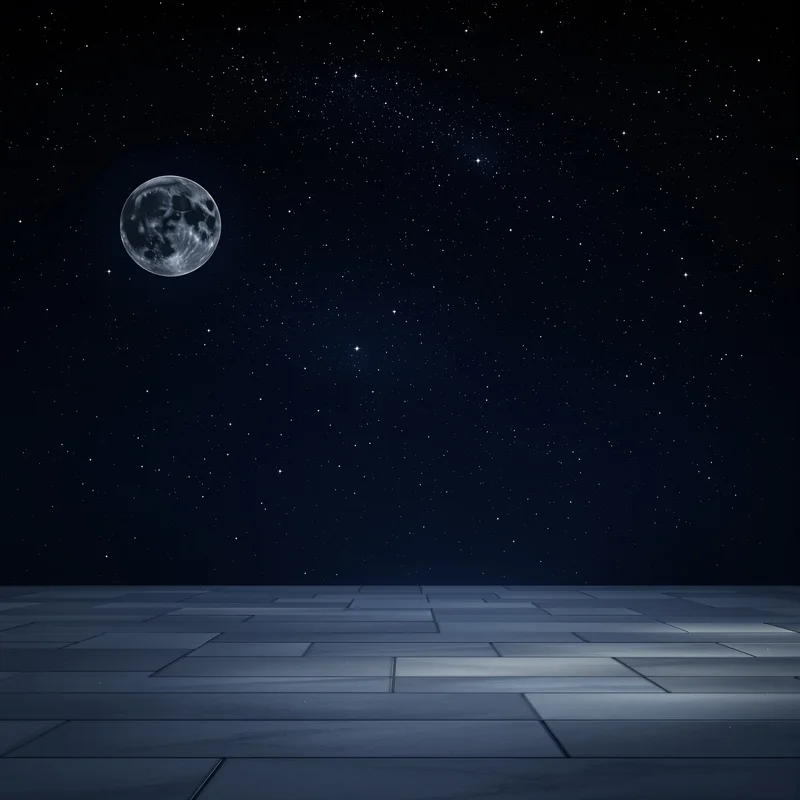 Eternal minimal moon background