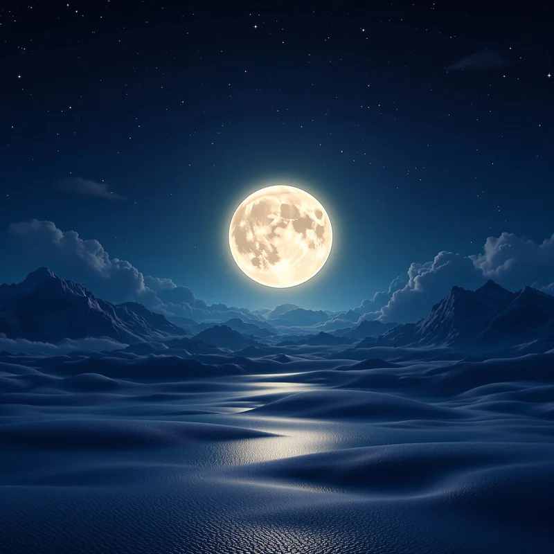 Fresh distant moon background