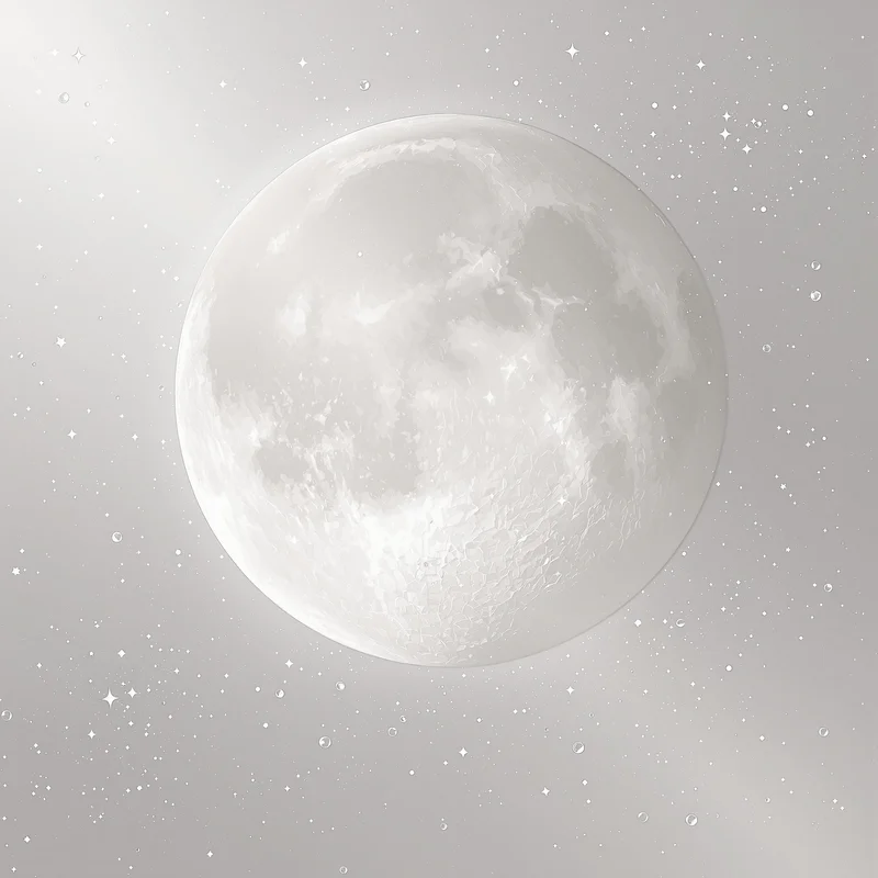 Luxe silver moon background
