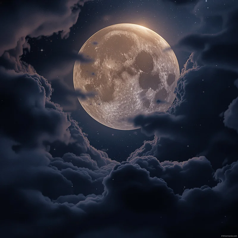 Luxury mystic moon background