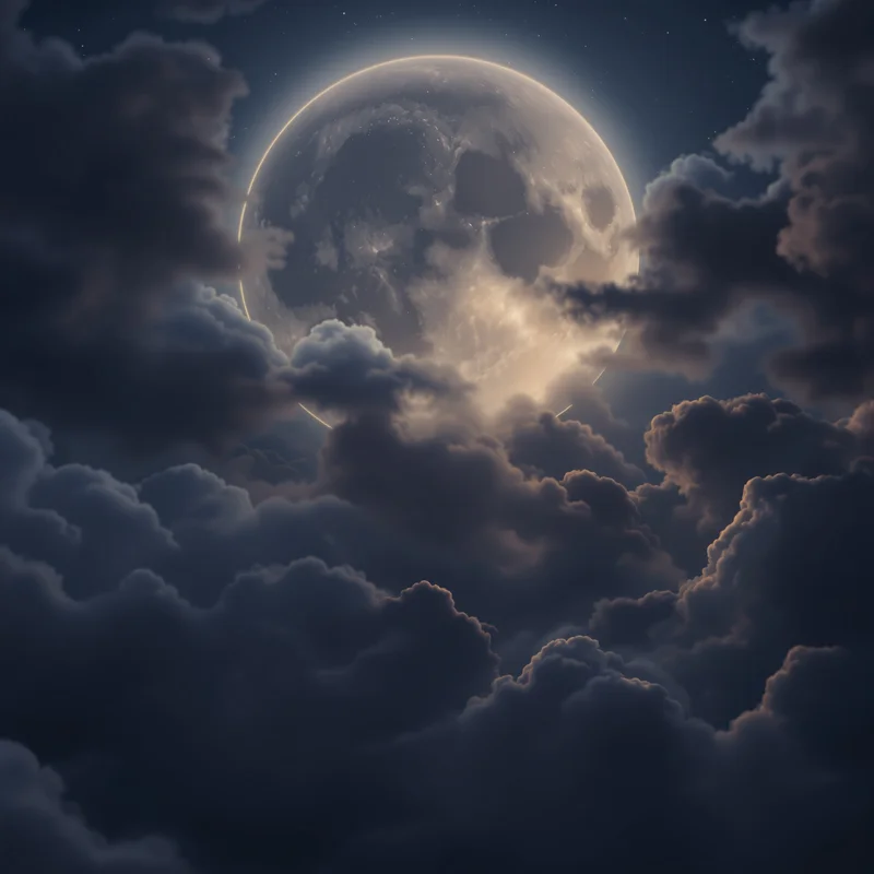 Luxury mystic moon background
