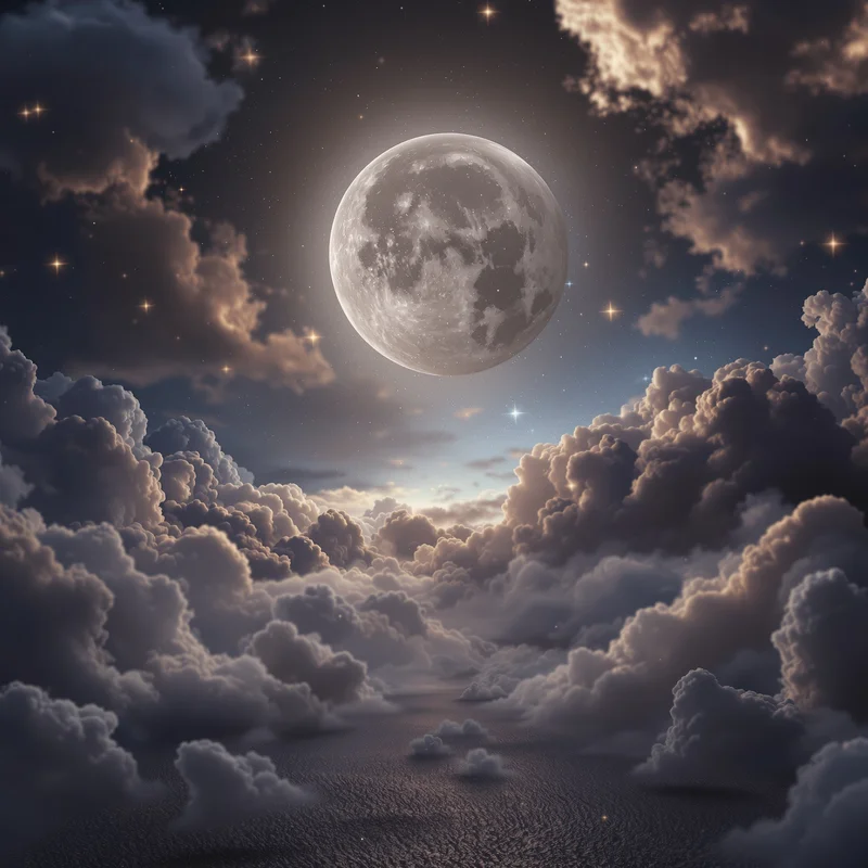 Luxury mystic moon background