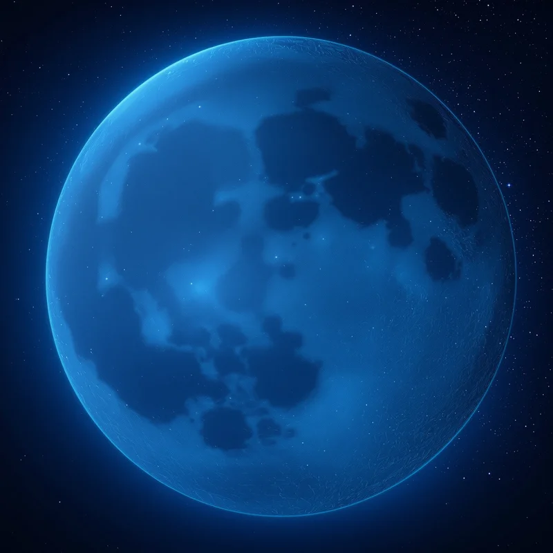 Mystic blue moon background
