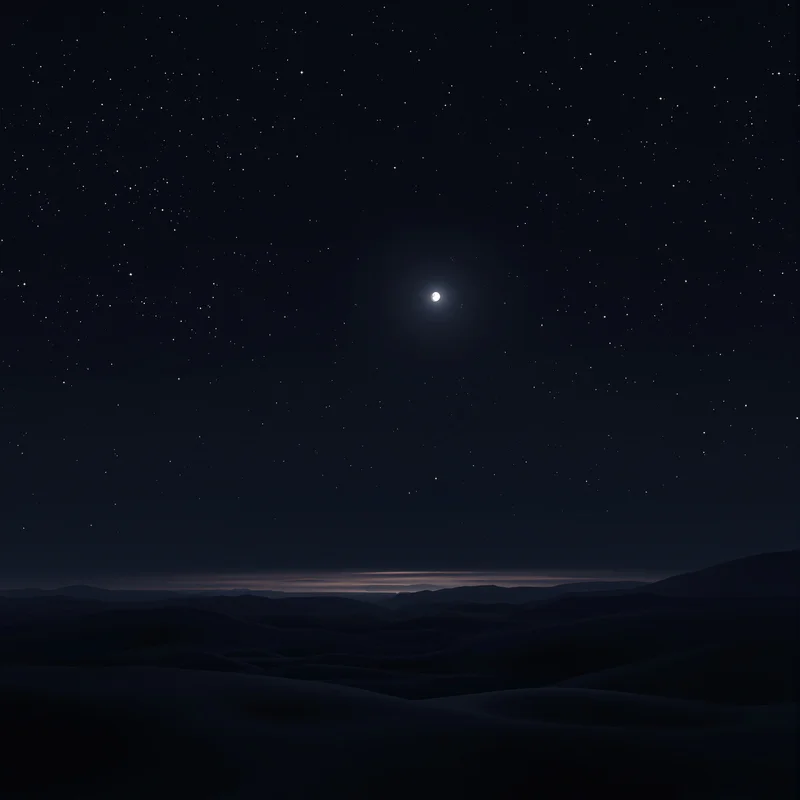 Pure night sky moon background