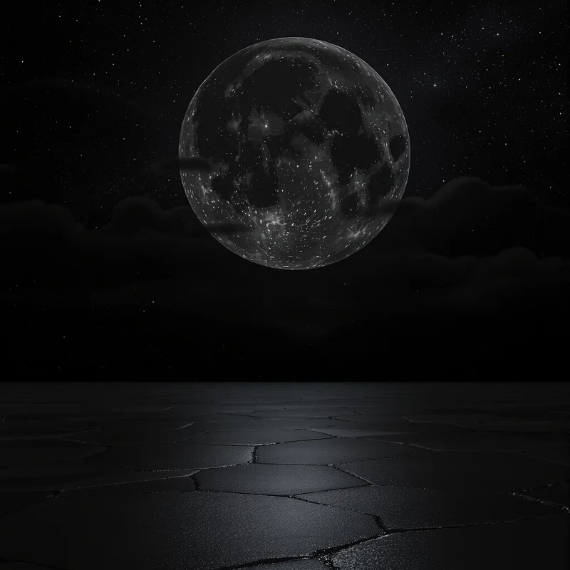 Signature silver moon background