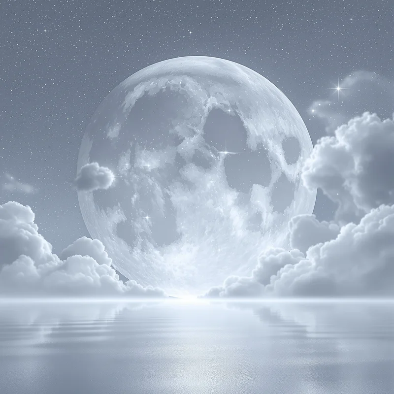 Soft silver moonlight background