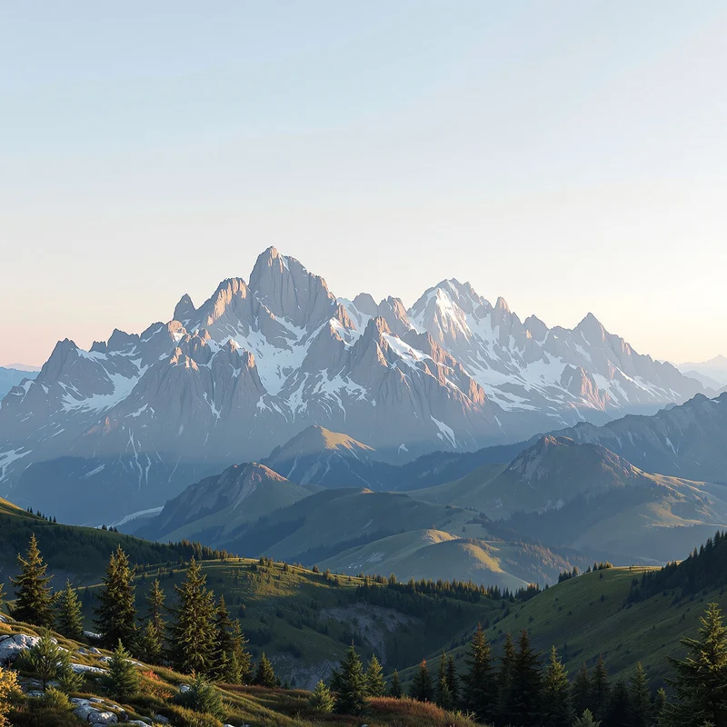 Apex distant mountain background