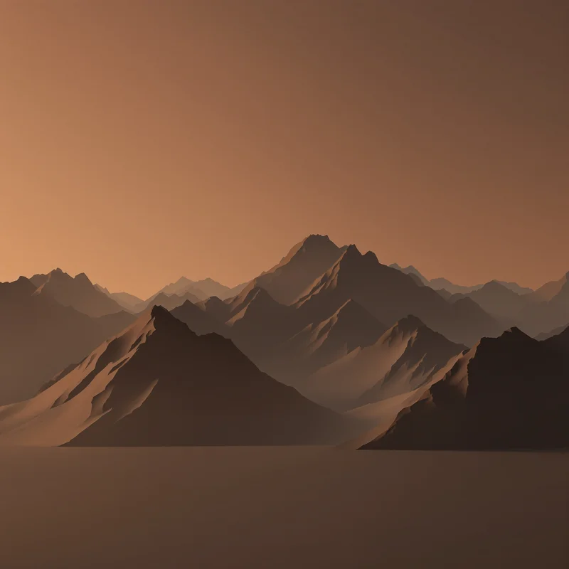 Deep silhouette mountain background