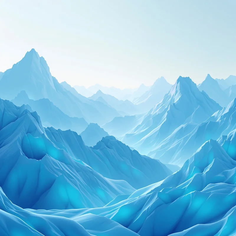 Dreamy blue mountain background