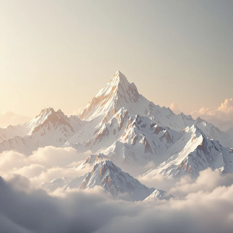 Eternal minimal mountain background