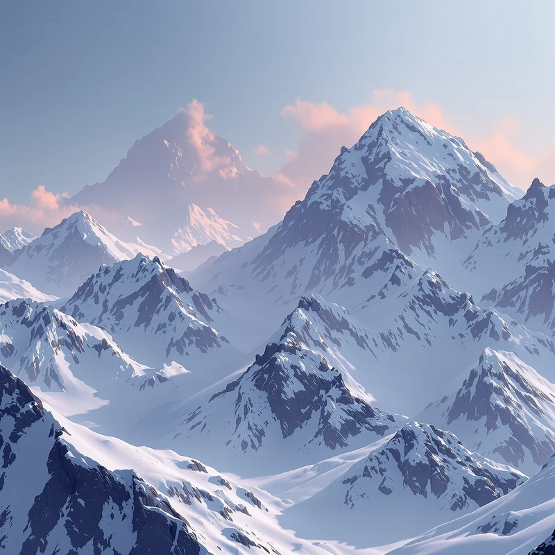 Eternal minimal mountain background