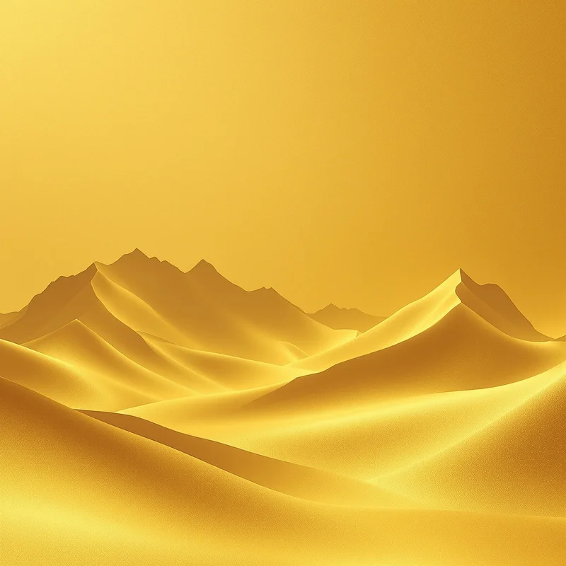 Golden silhouette mountain background