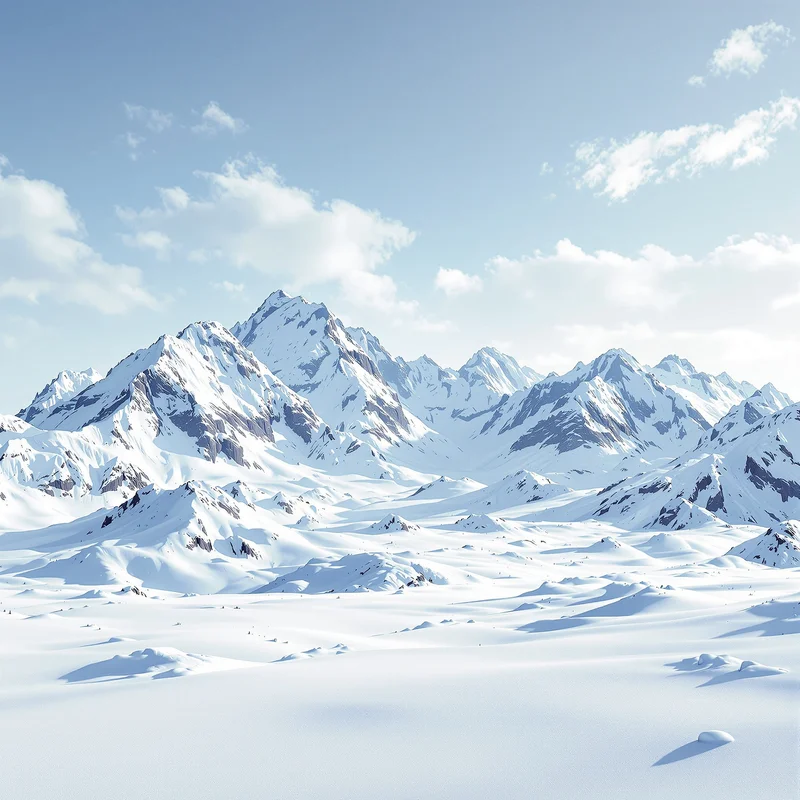 Luxury snow mountain background