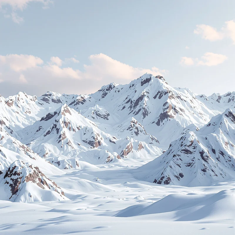 Luxury snow mountain background