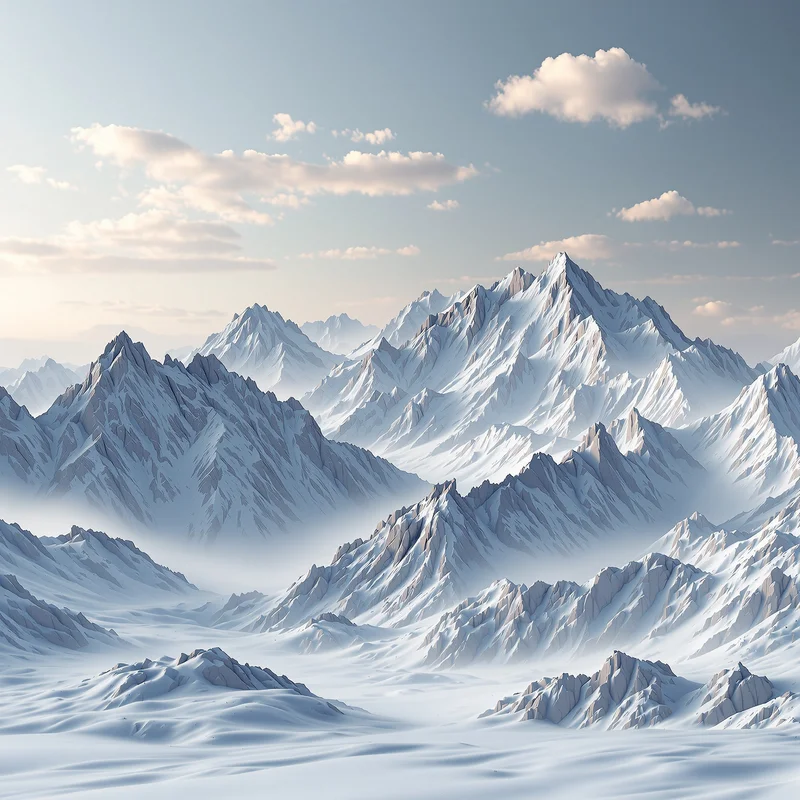 Mystic layered mountain background
