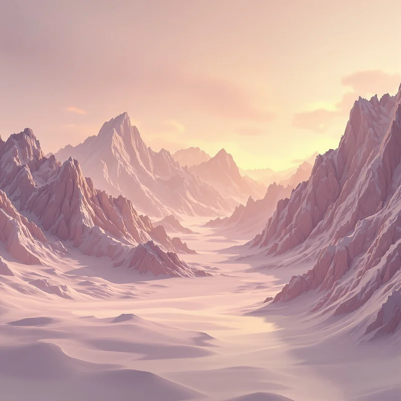 Mystic layered mountain background