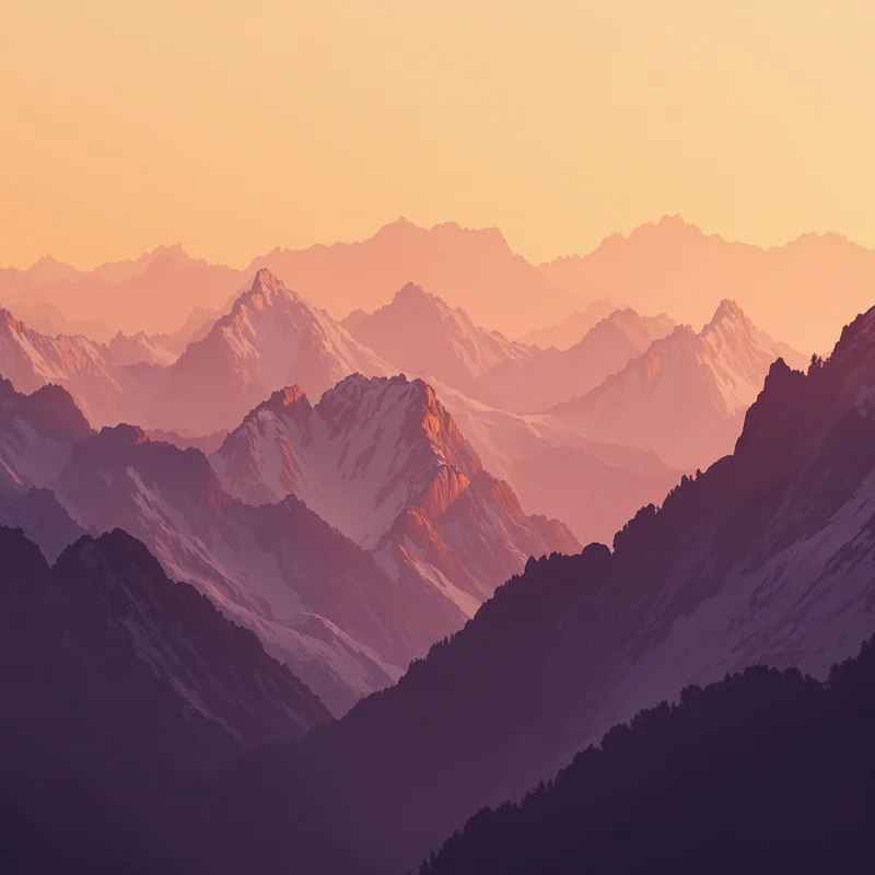 Pure distant mountain background