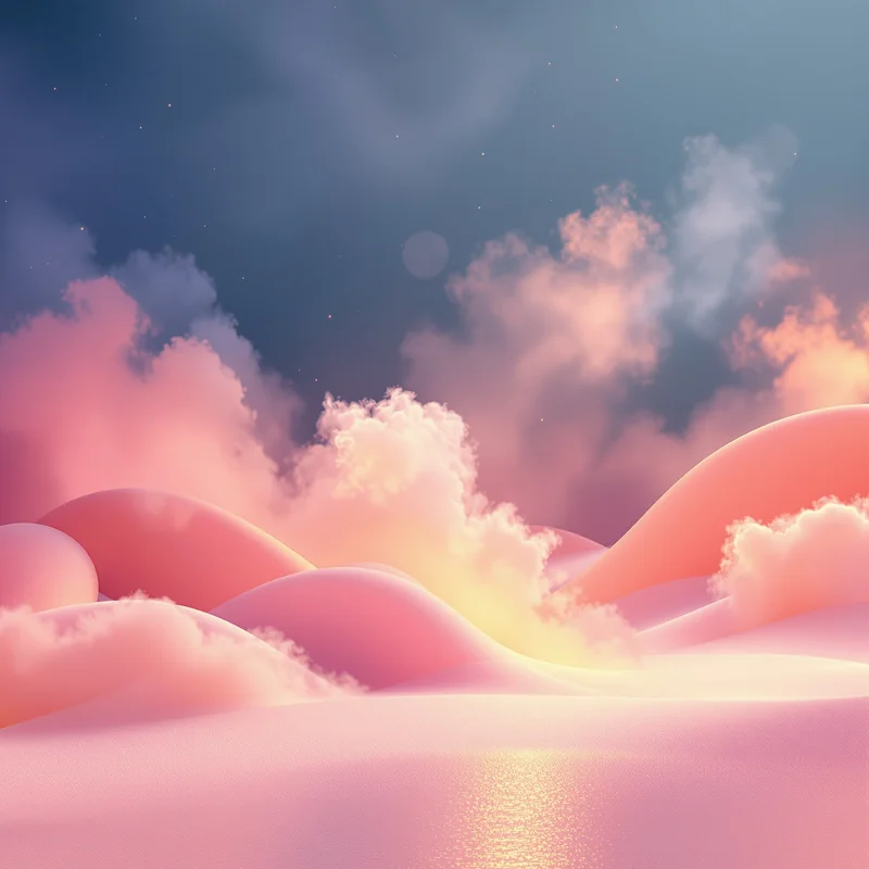Gentle mist multicolour background