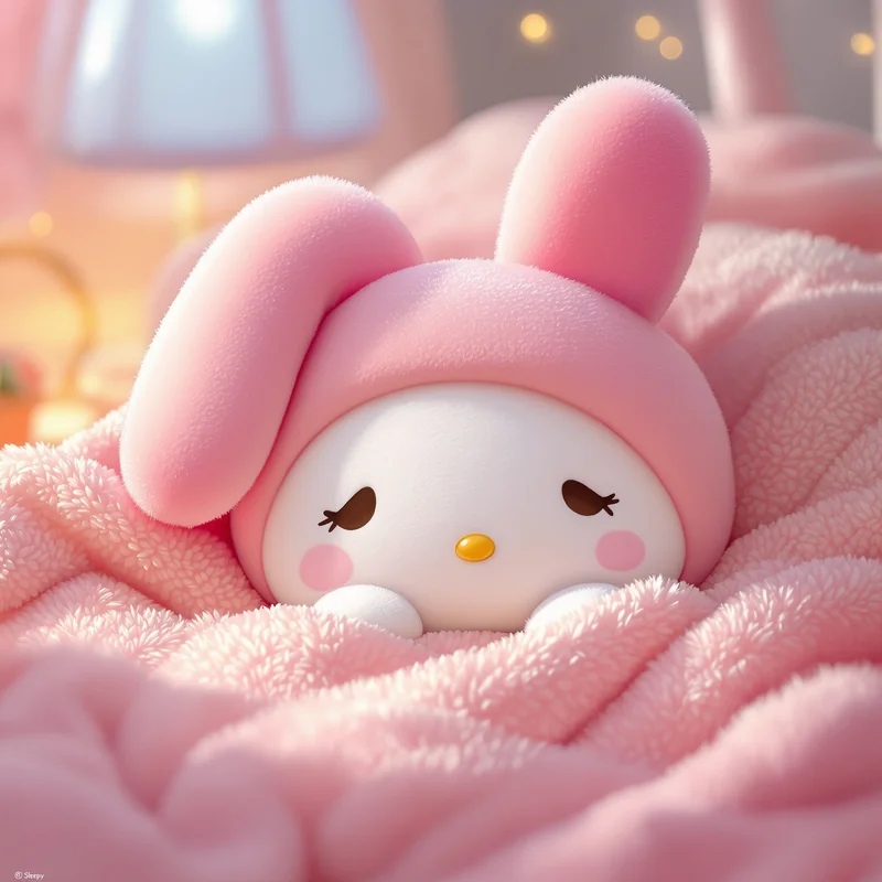 cozy blanket my melody pfp with sleepy comfort