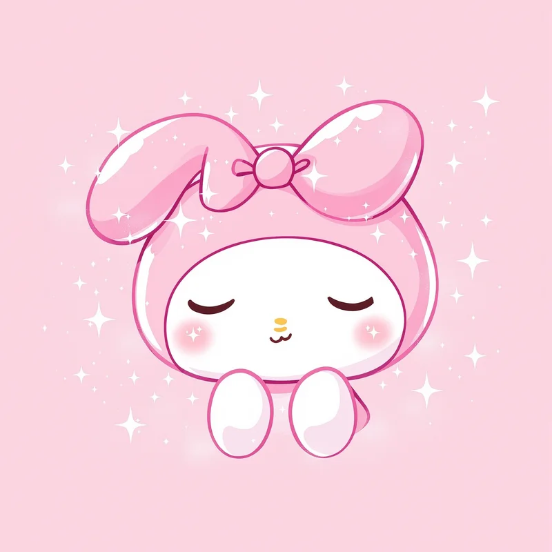 Cute Pastel My Melody PFP soft kawaii portrait