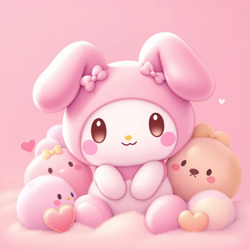Pink Harmony My Melody PFP balanced pastel avatar