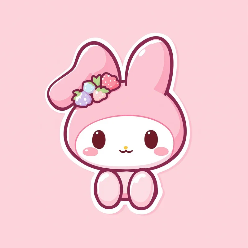 Pink Whisper My Melody PFP blush kawaii avatar