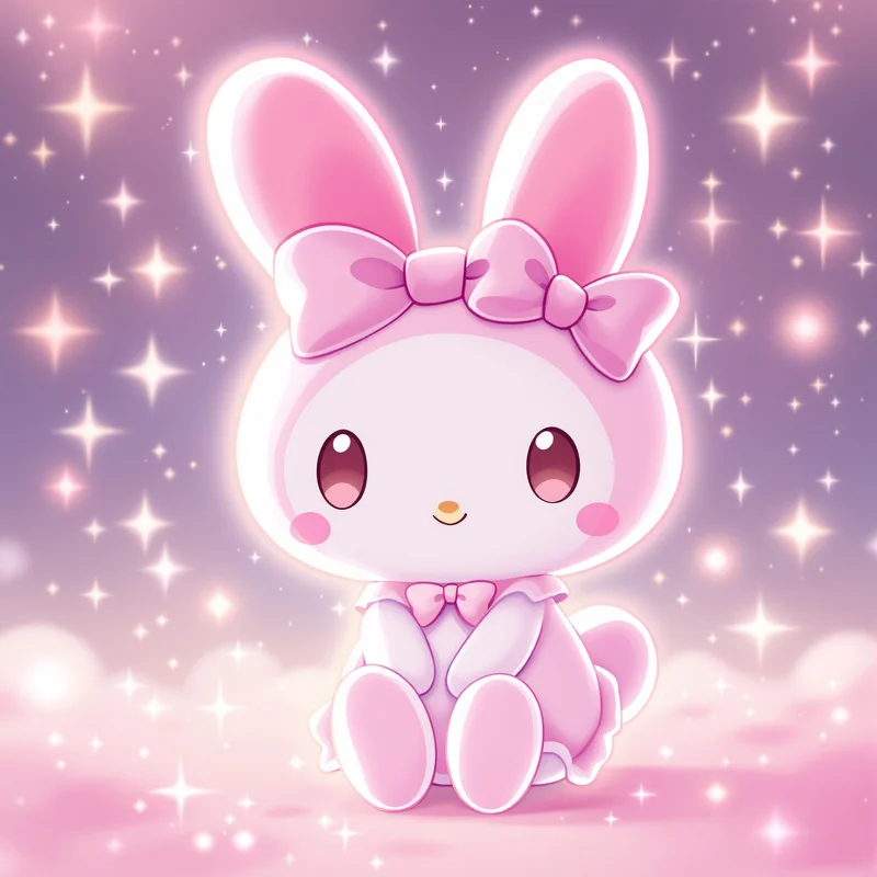 Rosy Bunny My Melody PFP rosy kawaii portrait