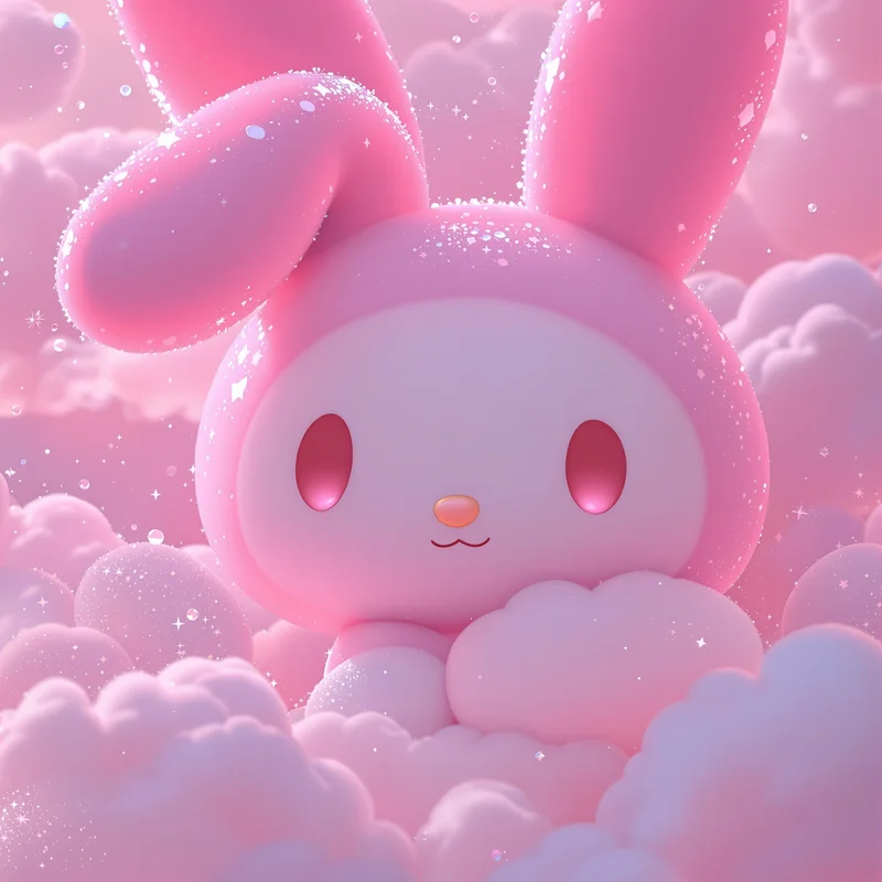 soft aesthetic my melody pfp with dreamy femininity
