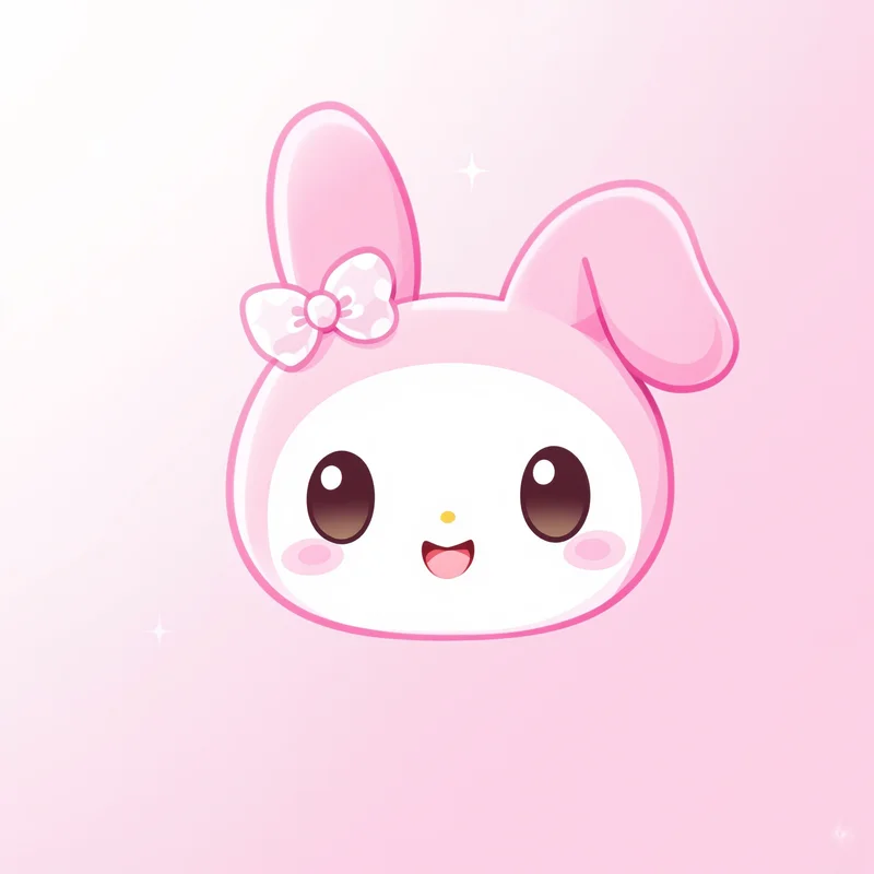 Sweet Aura My Melody PFP glowing kawaii avatar