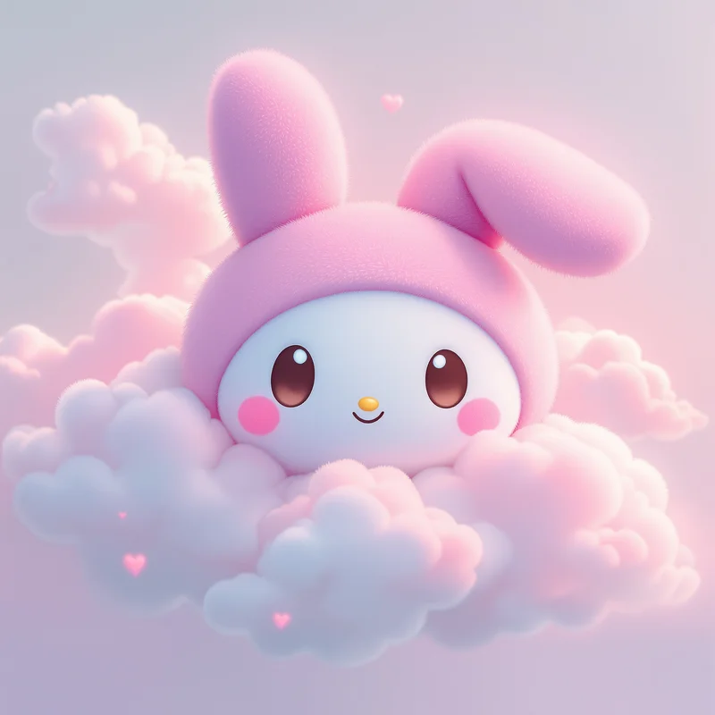Velvet Pink My Melody PFP soft pink avatar