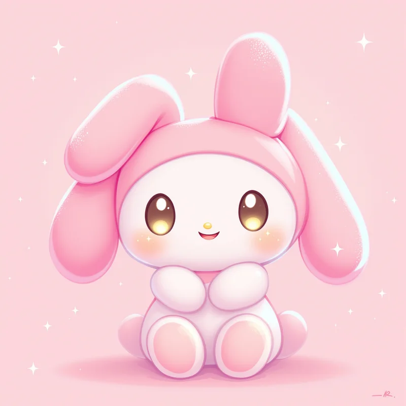 Velvet Ribbon My Melody PFP elegant pastel avatar