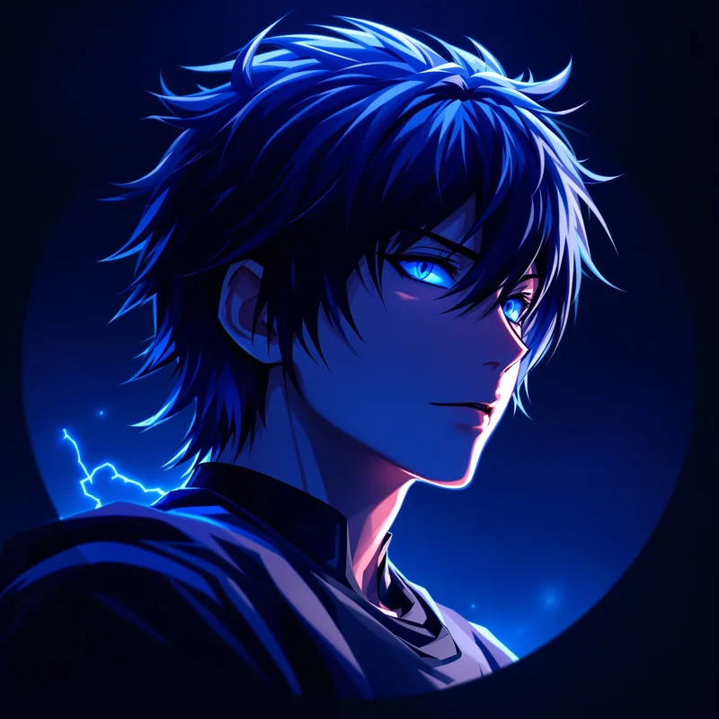 Nagi Blue Lock PFP with cool anime aura and compact avatar clarity