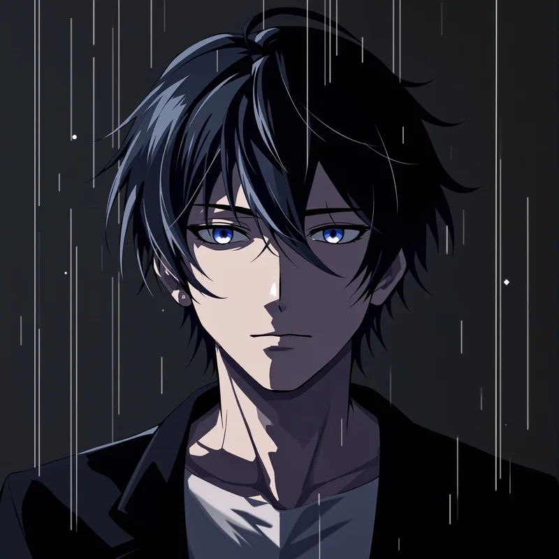 detailed Seishiro Nagi avatar image with relaxed confident look square avatar ready composition