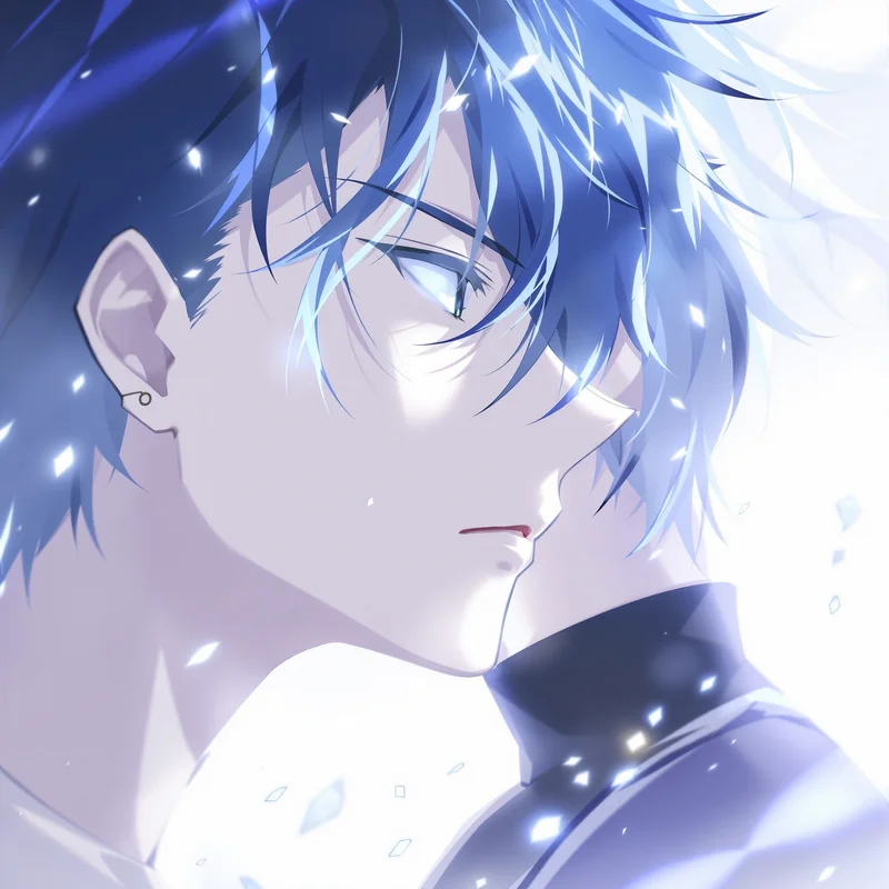 Blue Lock Seishiro Nagi profile picture with effortless prodigy attitude square avatar ready composition