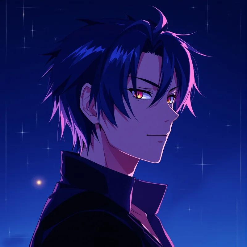 detailed Seishiro Nagi avatar image with cool composed personality high contrast anime illustration