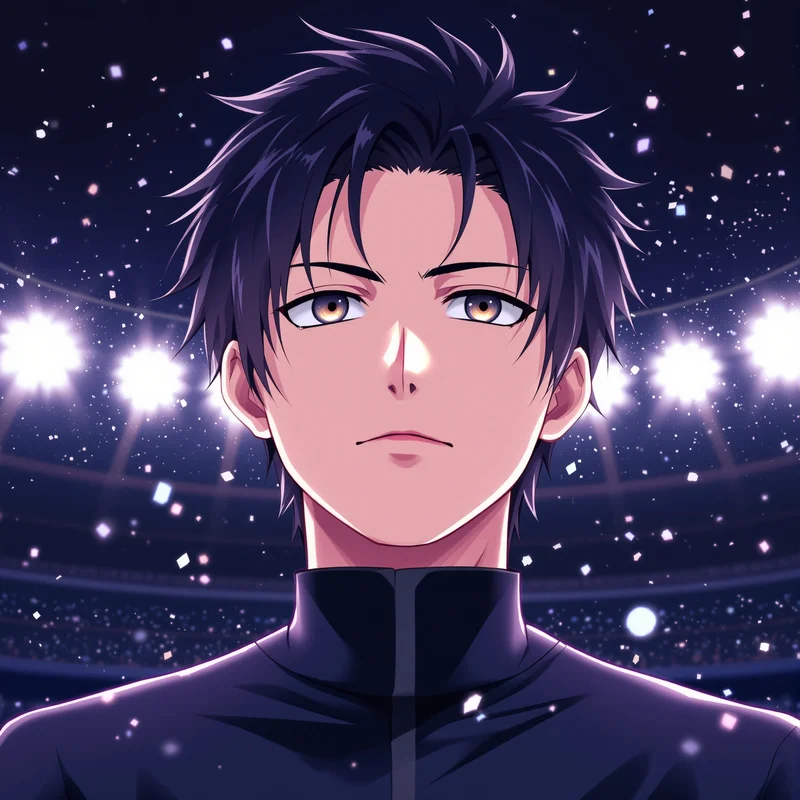 anime Nagi PFP avatar portrait with calm genius expression minimal anime portrait design