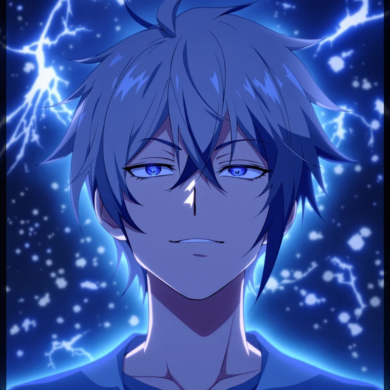 detailed Seishiro Nagi avatar image with cool composed personality square avatar ready composition