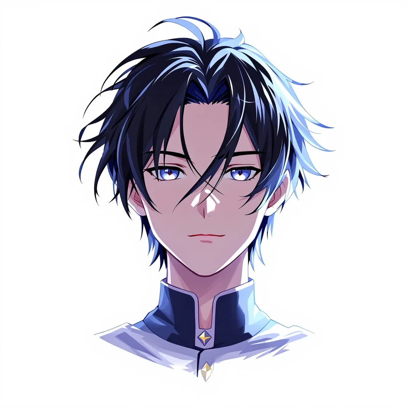 detailed Seishiro Nagi avatar image with calm genius expression high contrast anime illustration
