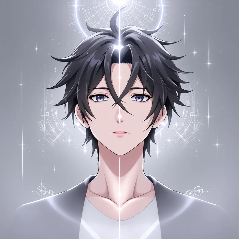 anime Nagi PFP avatar portrait with effortless prodigy attitude square avatar ready composition